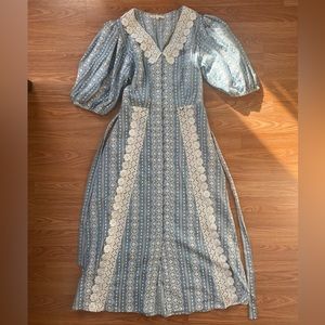 Maje Raviana Lace Collar Dress